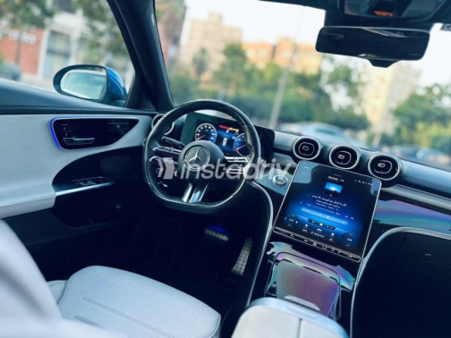 Mercedes C 180 2022 Dark Blue Automatic Used for Sale in Cairo - 9