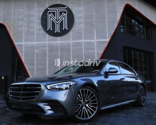 Mercedes S 500 2021 Gray Automatic Used for Sale in Cairo - 1