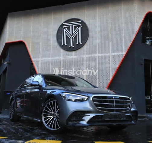 Mercedes S 500 2021 Gray Automatic Used for Sale in Cairo - 3