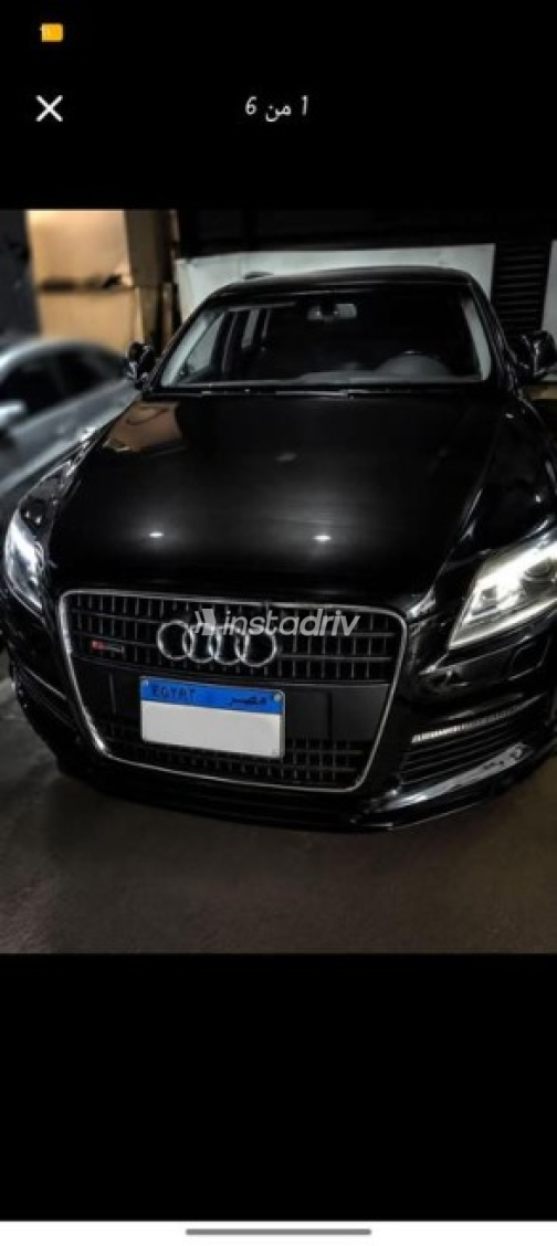 اودي Q7 2009 أسود أوتوماتيك مستعملة للبيع في الإسكندرية - 1