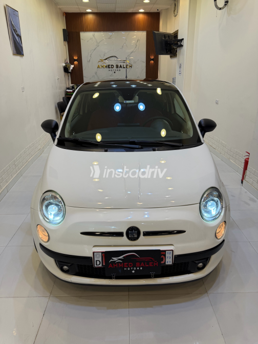 فيات 500 2011 أبيض أوتوماتيك مستعملة للبيع في المنصورة - 6