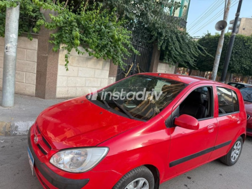 هيونداي جيتز 2008 أحمر أوتوماتيك مستعملة للبيع في طنطا - 1