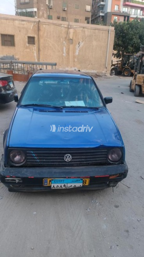 فولكس فاغن جولف 2 1987 أزرق يدوي مستعملة للبيع في الجيزة - 3