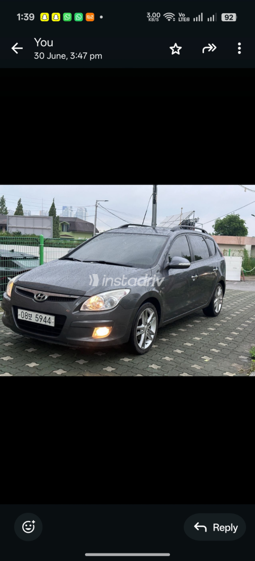 هيونداي I30 2009 رمادي أوتوماتيك مستعملة للبيع في الزقازيق - 4