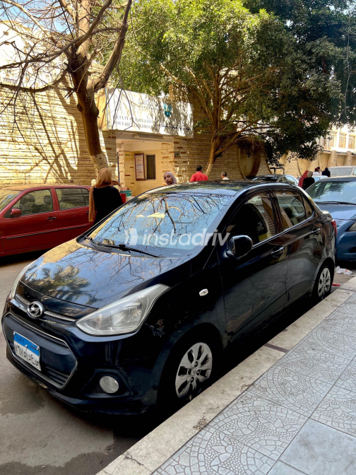 هيونداي جراند i10 2016 أسود أوتوماتيك مستعملة للبيع في الإسكندرية - 10