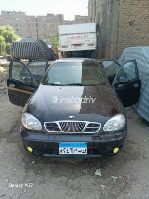 دايو لانوس 2 2007 أسود يدوي مستعملة للبيع في القاهرة - 3