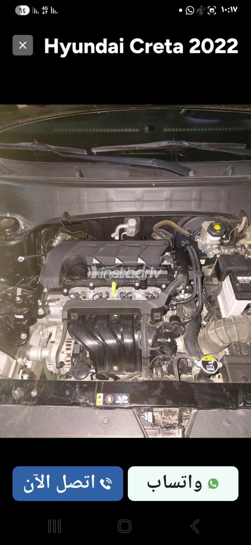 هيونداي كريتا 2022 أسود CVT مستعملة للبيع في القاهرة الكبرى ( القاهرة - الجيزة) - 8
