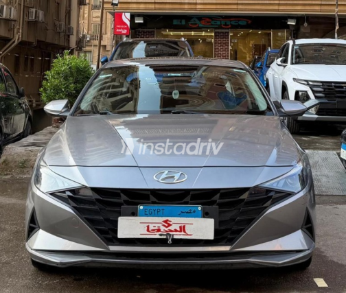 هيونداي إلنترا 2021 رمادي أوتوماتيك مستعملة للبيع في مدينة نصر - 1