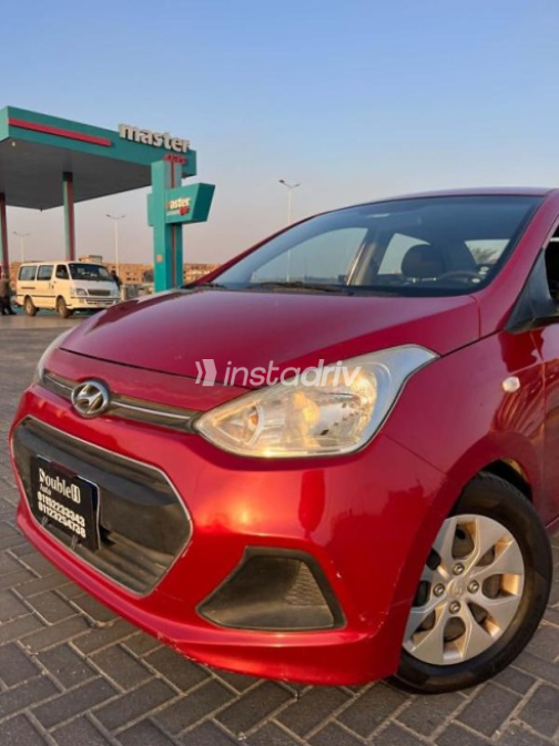 هيونداي جراند i10 2015 أحمر غامق أوتوماتيك مستعملة للبيع في مدينة نصر - 3