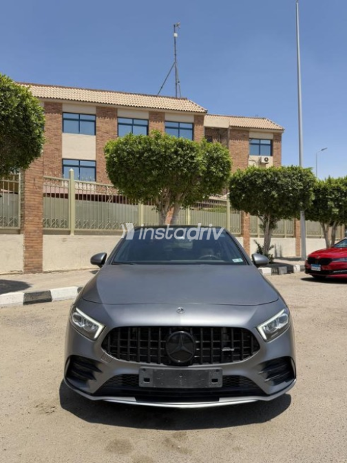 Mercedes A 35 AMG 2021 Gray Automatic Used for Sale in Cairo - 2