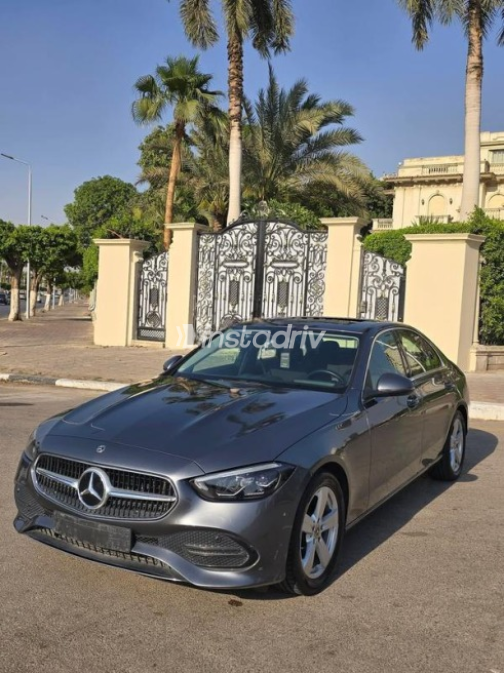 Mercedes C 180 2022 Gray Automatic Used for Sale in Cairo - 1