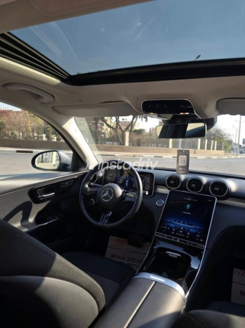 Mercedes C 180 2022 Gray Automatic Used for Sale in Cairo - 9