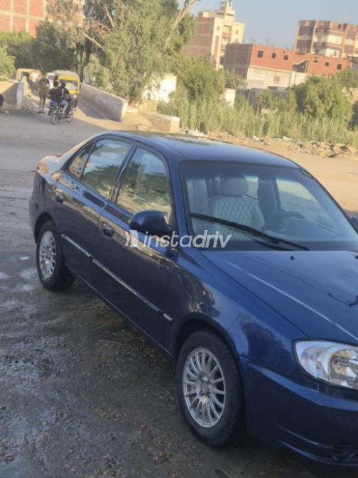 Hyundai Verna 2008 Dark Blue Manual Used for Sale in Dyarb Negm - 1