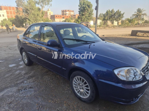 Hyundai Verna 2008 Dark Blue Manual Used for Sale in Dyarb Negm - 3
