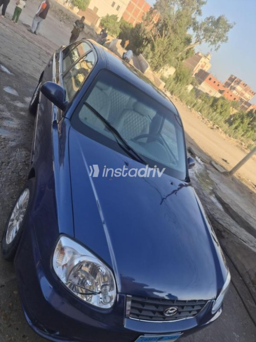 Hyundai Verna 2008 Dark Blue Manual Used for Sale in Dyarb Negm - 4