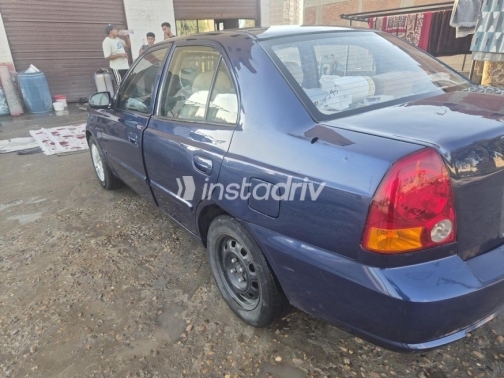 Hyundai Verna 2008 Dark Blue Manual Used for Sale in Dyarb Negm - 7