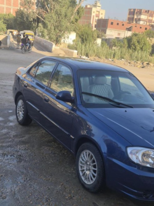 Hyundai Verna 2008 Dark Blue Manual Used for Sale in Dyarb Negm