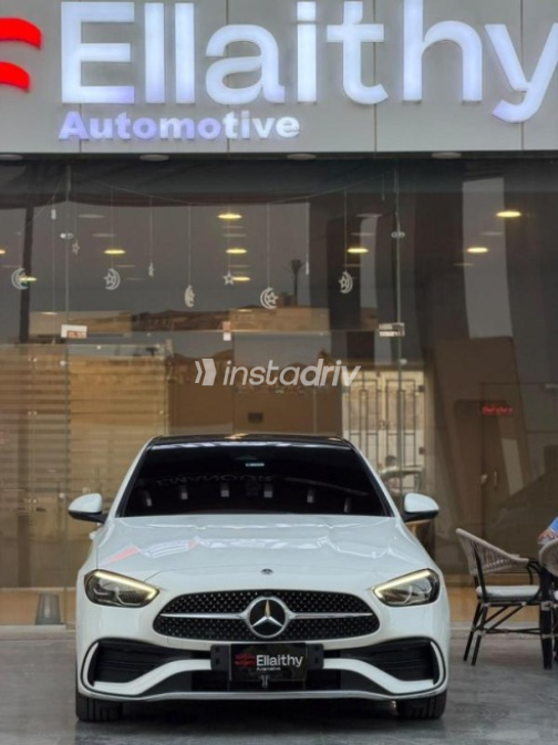 Mercedes C 180 2022 White Automatic Used for Sale in Cairo - 1