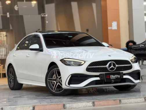 Mercedes C 180 2022 White Automatic Used for Sale in Cairo - 2