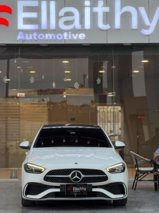 Mercedes C 180 2022 White Automatic Used for Sale in Cairo