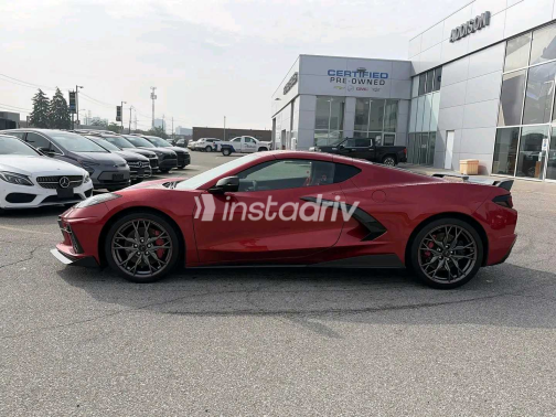 شيفروليه كورفيت 2024 أحمر أوتوماتيك مستعملة للبيع في القاهرة - 2