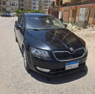 سكودا اوكتافيا A7 2016 أسود أوتوماتيك مستعملة للبيع في المنصورة