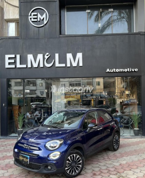 Fiat 500 X 2024 Dark Blue Automatic Used for Sale in Cairo - 2