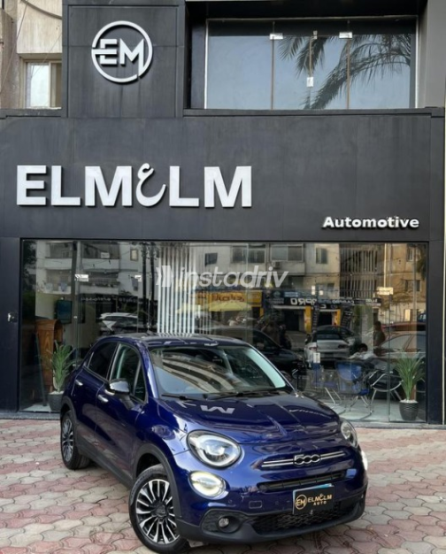 Fiat 500 X 2024 Dark Blue Automatic Used for Sale in Cairo - 3