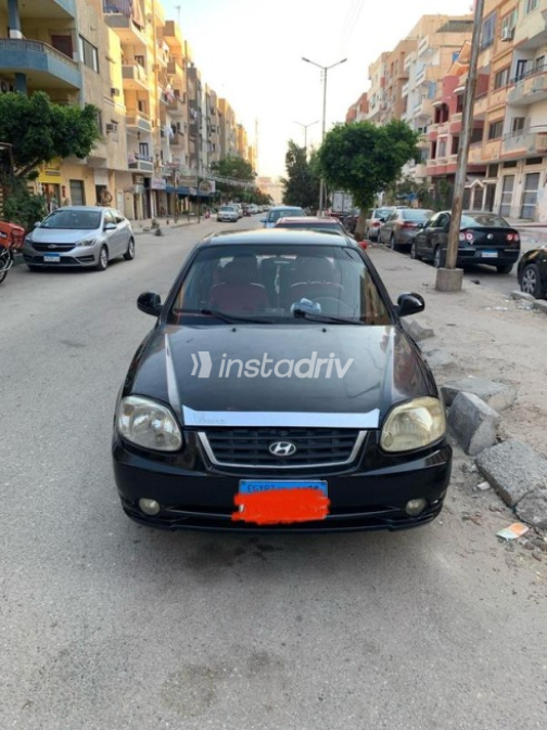 Hyundai Verna 2008 Black Manual Used for Sale in Ismailia - 1