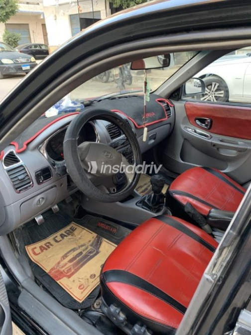 Hyundai Verna 2008 Black Manual Used for Sale in Ismailia - 5