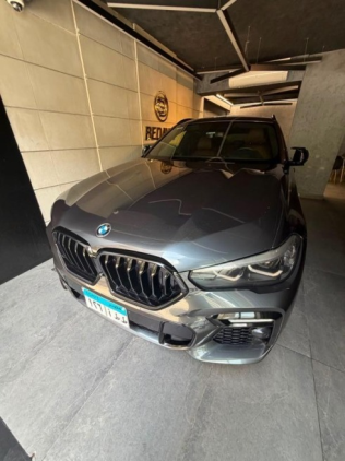 بي ام دبليو X6 2021 رمادي أوتوماتيك مستعملة للبيع في القاهرة
