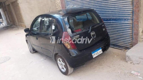 هيونداي I10 2008 أسود يدوي مستعملة للبيع في الإسكندرية - 2