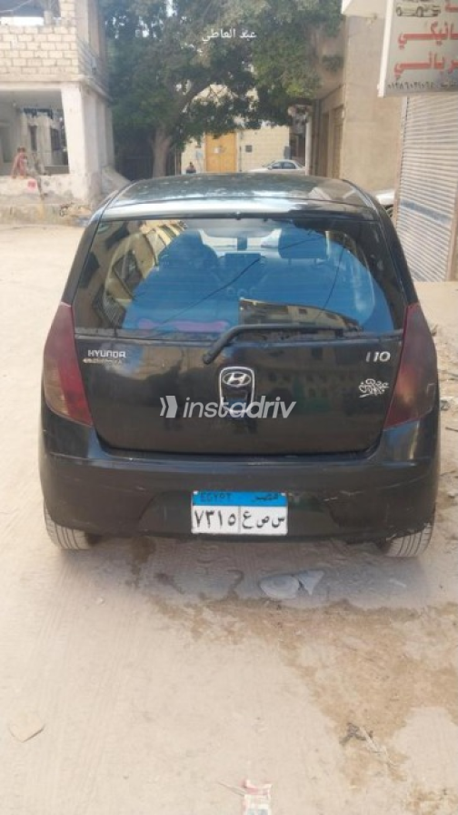 هيونداي I10 2008 أسود يدوي مستعملة للبيع في الإسكندرية - 4