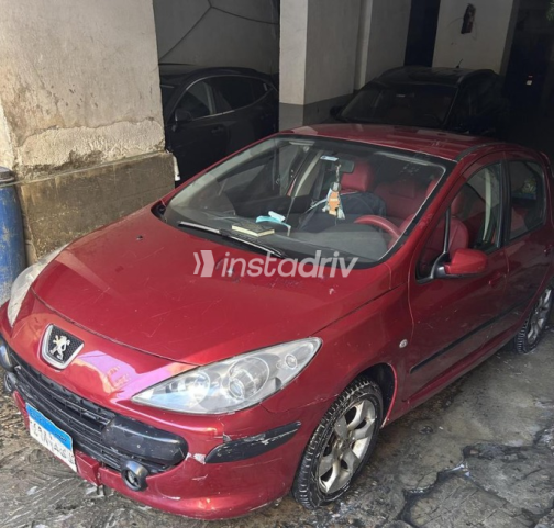 بيجو 307 2008 أحمر غامق أوتوماتيك مستعملة للبيع في الجيزة - 2