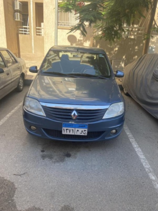 Renault Logan 2014 Dark Blue Manual Used for Sale in Cairo