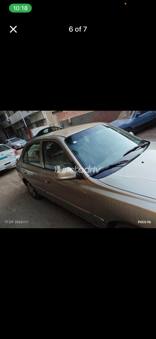 Hyundai Viva 2008 Gold Manual Used for Sale in Qalyubia - 4