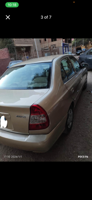 Hyundai Viva 2008 Gold Manual Used for Sale in Qalyubia