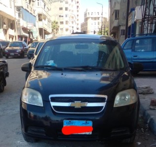 شيفروليه افيو 2009 أسود يدوي مستعملة للبيع في الإسكندرية