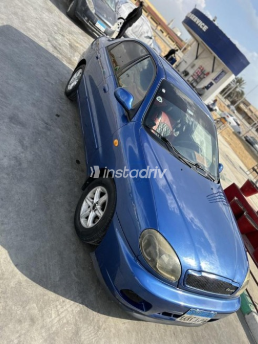 Daewoo Lanos 2003 Blue Manual Used for Sale in Suez  - 4