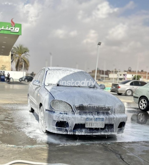 Daewoo Lanos 2003 Blue Manual Used for Sale in Suez  - 7