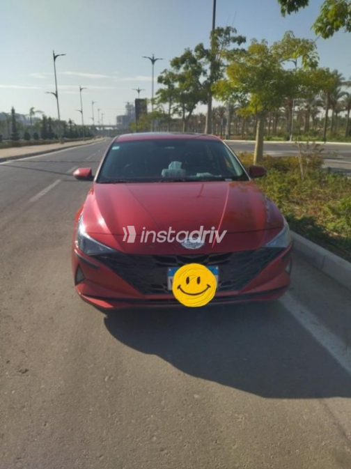 Hyundai Elantra CN7 2022 Red Automatic Used for Sale in Cairo - 1