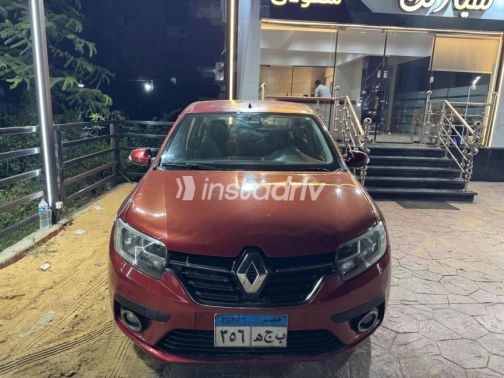 Renault Logan 2018 Dark Red Automatic Used for Sale in Nasr city - 1