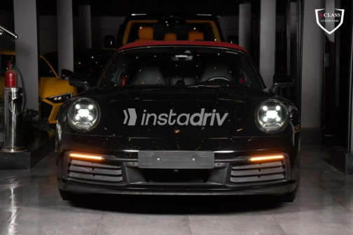 Porsche 911 2022 Black Automatic Used for Sale in Sheikh Zayed City - 3