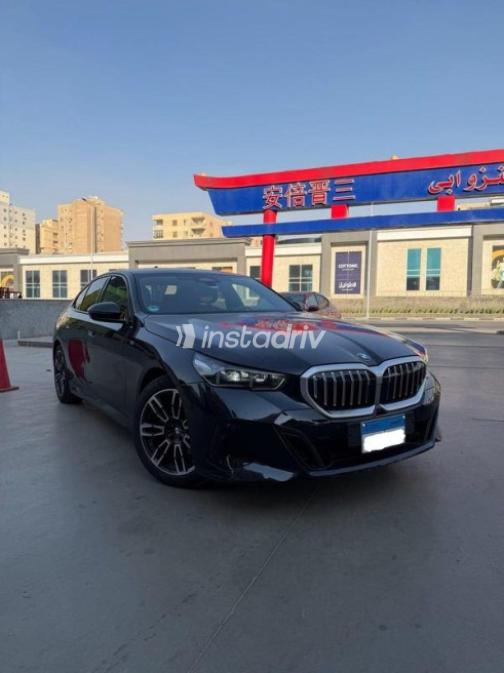 BMW 520 2024 Dark Blue Automatic Used for Sale in Cairo - 2