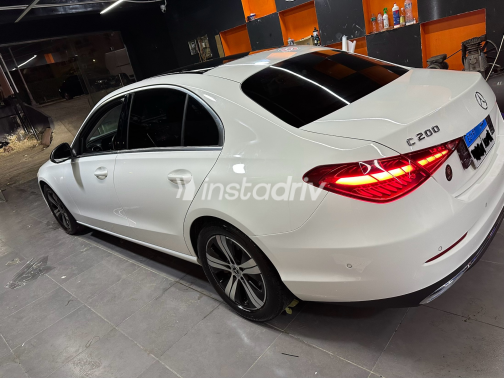 Mercedes C 200 2022 White Automatic Used for Sale in Giza - 2