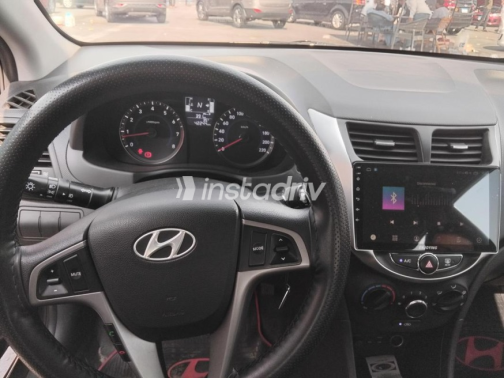 Hyundai Accent 2024 White Automatic Used for Sale in Heliopolis - 3