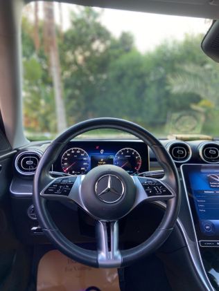 Mercedes C 180 2022 Black Automatic Used for Sale in Cairo