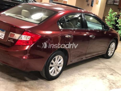Honda Civic 2013 Dark Red Automatic Used for Sale in 6 October - 3