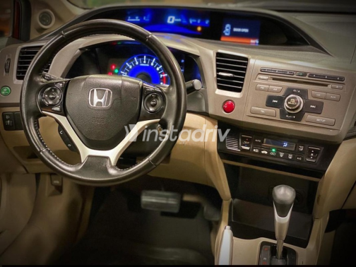 Honda Civic 2013 Dark Red Automatic Used for Sale in 6 October - 6