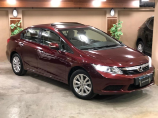 Honda Civic 2013 Dark Red Automatic Used for Sale in 6 October